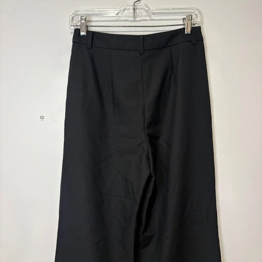 Commense NWT Wide Leg Trousers Women S Black High Waisted Tailored Pants Capsule